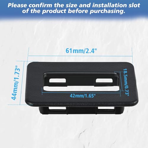 OICCTBF Rear Power Window Switch Trim Repair Fix,Driver Passenger Side Window Repair Button Cap Cover Replace for Escalade for Avalanche for Silverado for Tahoe for Sierra for Yukon 2000-2002(Black) - Image 4