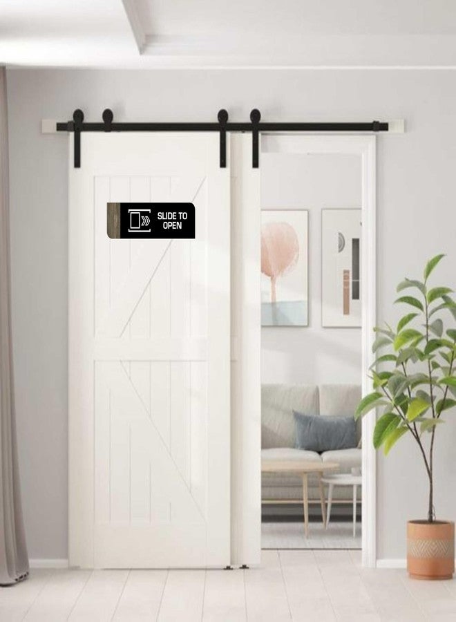 Vertical Root Inc SLIDE TO OPEN Sign/Sticker-Premium Black Wooden Acrylic Signage.Durable,Simple installation. Self Adhesive 3M Tape.Glass Door Sign for offices, shops,Hotel and commercial spaces - Image 3