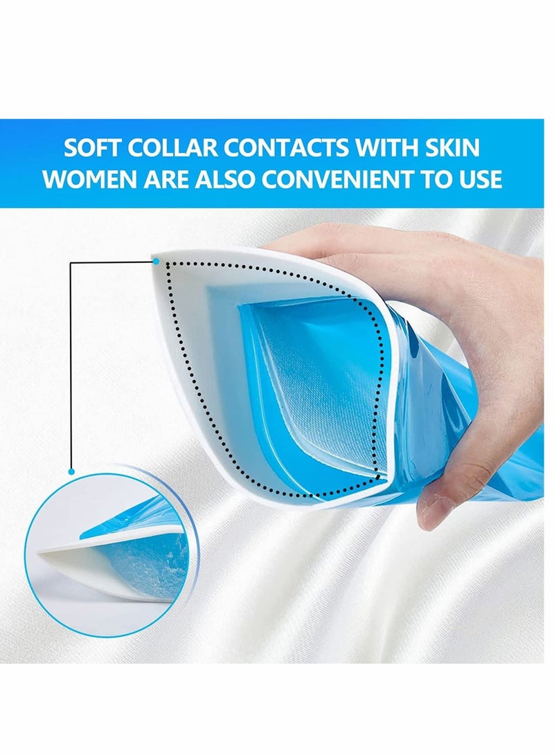 سيوسي Emergency Urinal Bag for Children and Kids 12 pack Disposable Urine Bags for Men and Women 600ml Portable Pee Bag for Travel Traffic jam Brief Relief (Blue)  - Image 5