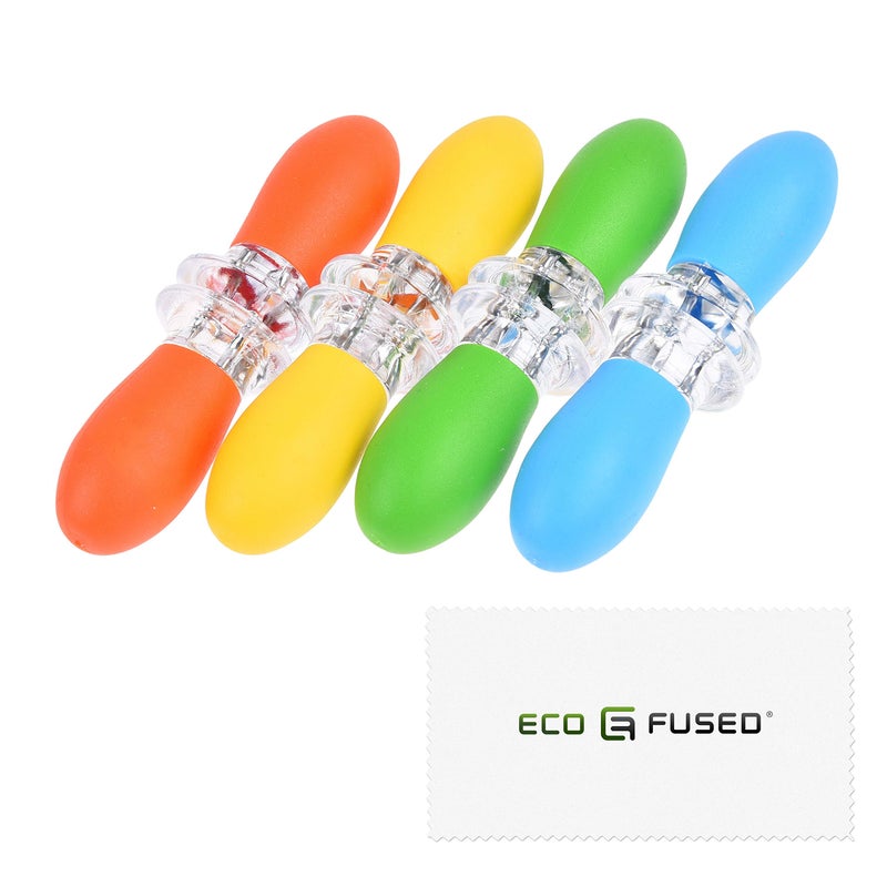 ECO-FUSED ECOFUSED Corn Holders 4 Pairs OrangeYellowBlueGreen Corn on the Cob Skewers Large Handle Pin Grips Interlocking Design Great for Home Cooking BBQ Picnics Camping and Parties - Image 2