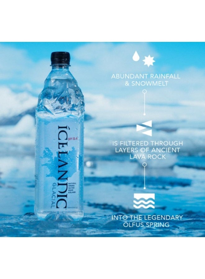 آيسلانديك جلاسيال مياه "آيسلانديك غلاسيال" (Icelandic Glacial) القلوية الطبيعية من الينابيع، 330 مل (عبوة من 30 عبوة) - Image 5