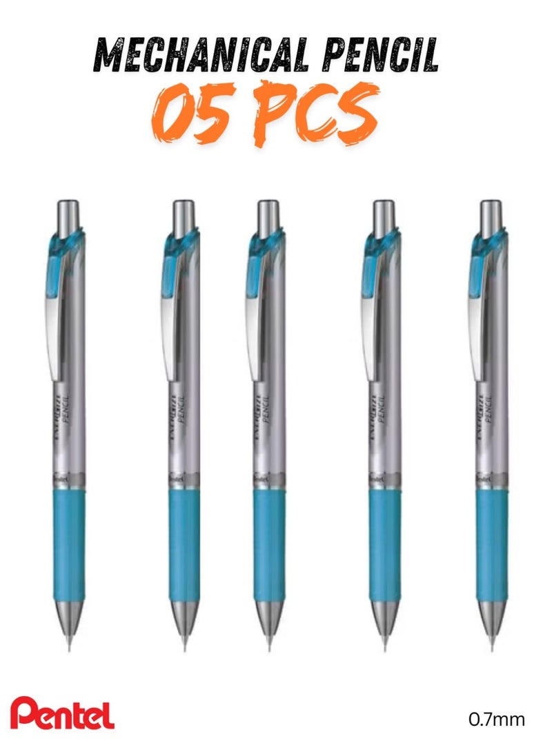 بنتل PL77-S Mechanical Pencil 0.7mm Sky Blue (Pack of 05) - Image 1