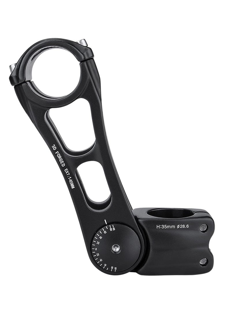 Excefore Bike Stem Riser for Handlebar, 90mm 110mm 145mm Adjustable MTB Stem 70 Degree, Suitabel for Bicycle, MTB, Road Bike, Cycling  - Image 1
