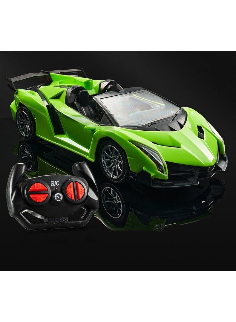 Premium Convertible Rechargeable RC Racing Toy Car (Green) RC Drift Car  - Image 2