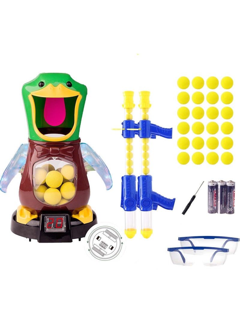 olayks Kids Air Pump Guns, Target Shooting Game with LCD Score Record and 24 Soft Foam Balls, Children's Shooting Toy Guns for Boys and Girls, Safe Indoor And Outdoor Play - Image 1