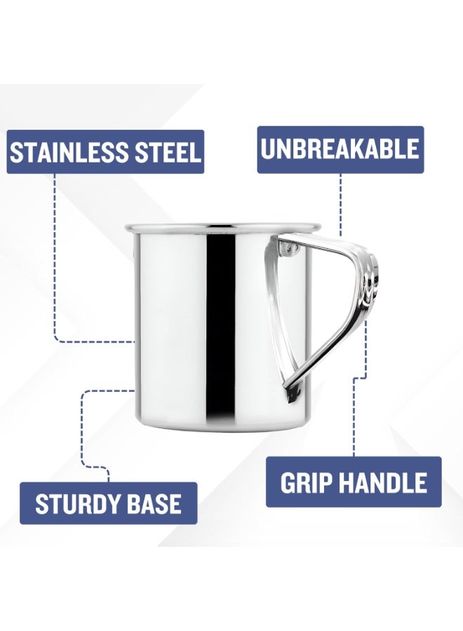 Prabha Stainless Steel Water Mug - 1.25 L, Multipurpose Milk & Camping Jug - Image 2