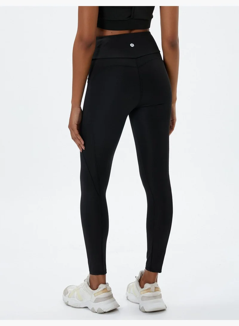 KOTON Basic Sport Leggings Stitch Detail