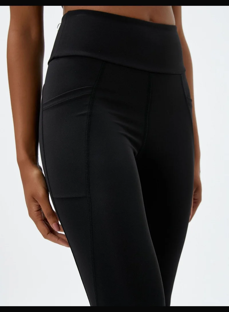 KOTON Basic Sport Leggings Stitch Detail