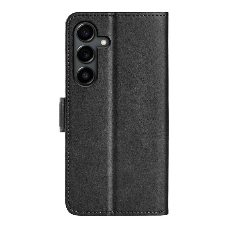 erorex For Samsung Galaxy S25 FE 5G Dual-side Magnetic Buckle Horizontal Flip Leather Phone Case(Black) - Image 3