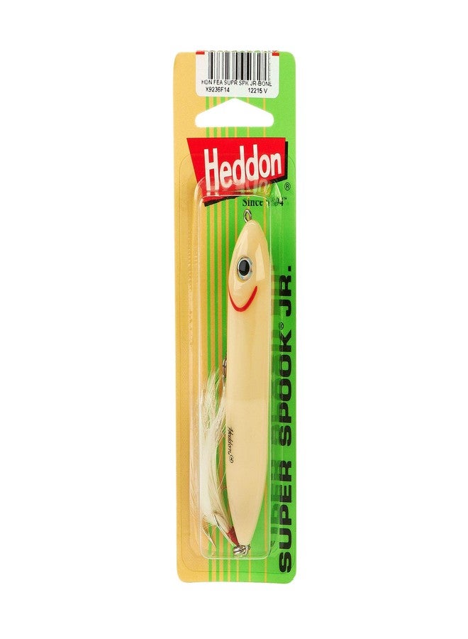 Heddon Super Spook Topwater Fishing Lure for Saltwater and Freshwater Feather Super Spook Jr (1/2 oz) beige - Image 2