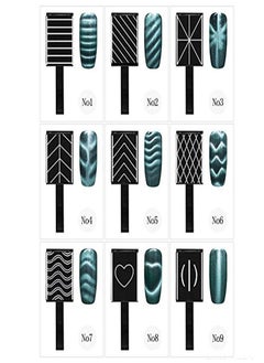 9 /Set Magnetic Nail Gel 3D Cat Eye Magnetic Led Polish Soak Off  Gel Magnet Stick Manicure Nail Art Tools