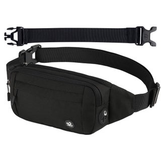 WATERFLY Fanny Pack Waist Bag: Small Hip Pouch Bum Bag Fannie Pack Phanny Fannypack Waistpack Bumbag Beltbag Sport Slim Fashionable for Jogging Hiking Hiker Woman Man Pure black - pzsku/ZD88800ED2BE2C21ABA1EZ/45/1749372639/2e82f3a2-f927-4ad5-98e5-2ef654d703f1