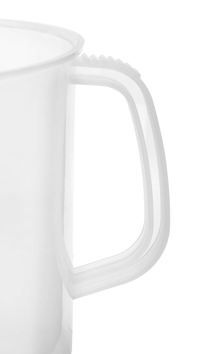 EISCO 2pcs Plastic Pitcher Set, 1000mL & 2000mL (1L & 2L) - Short Form, Euro Design - Molded Graduations - Chemical Resistant & Autoclavable Polypropylene - Measuring Jug - Image 3