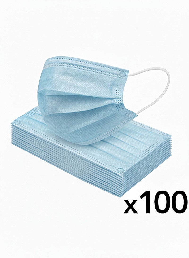 Medline Your everyday safety in its simplest form – Medical face masks for daily use – 2 packs of 50 masks (100 masks total) – 3 layers of protection with comfortable ear loops - Image 4