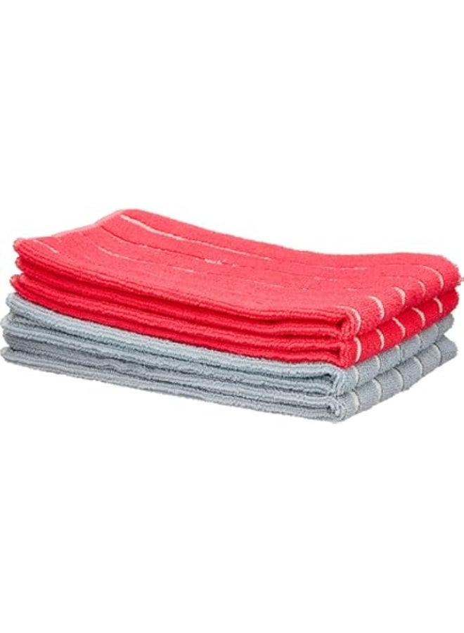 LIAO Microfiber Cleaning Cloth Pack of 6 | Each Pack Includes 2 Cloths (12 Cloths Total) | 30x40cm Soft & Reusable Microfiber Cloths for Dusting, Wiping, Polishing & Household Cleaning - Image 1