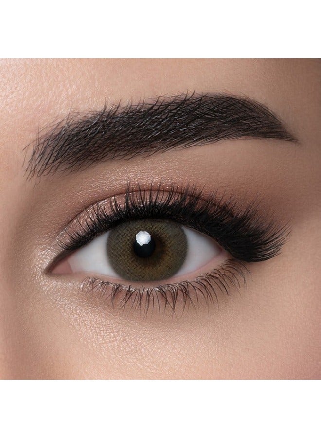 LensMe Petrolum 6 Months Disposable Contact Lenses, Colored Contact Lenses, Cosmetic contact lenses, Gray Contact Lenses, Pack Of 2 - Image 1