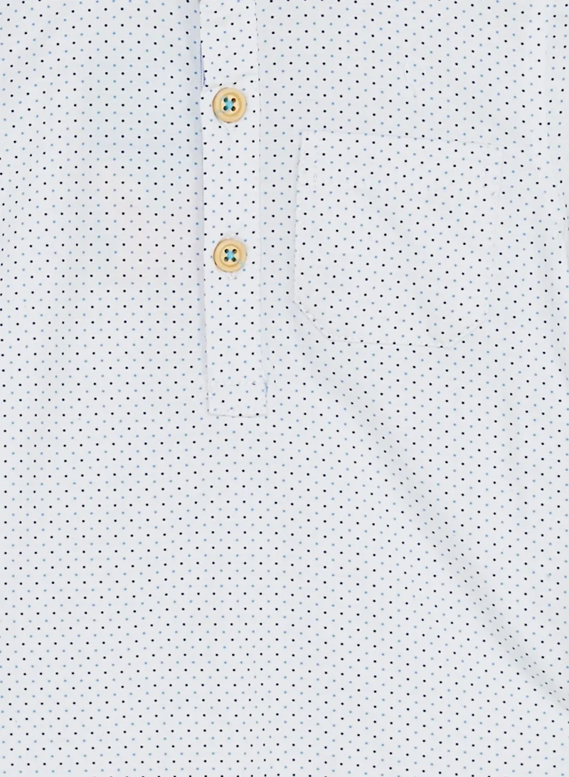 Nautinati Nauti Nati Boys White Standard Opaque Printed Casual Shirt