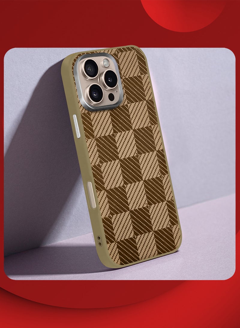 CATANES iPhone 16 Pro Max 3Packs Case Cover Carbon Fiber Pattern Phone Case Slim Shockproof Back Cover with Two 3D Screen Protectors - Honeycomb Pattern - Image 5