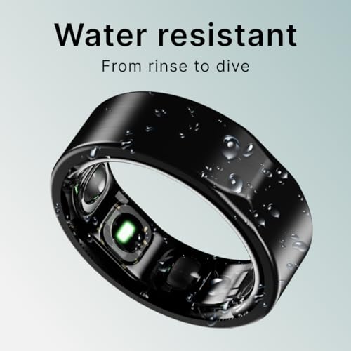 Leaf Halo Smart Ring | Health Tracker | Sleep, Fitness, Stress | Includes 30+ Workout Modes | Battery upto 10 Days | Buy Sizing Kit First | Track Steps, HRV, SPO2 & Periods | Carbon Black - Size 9 - Image 3