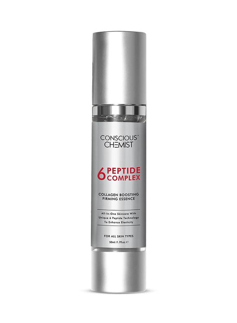 Concious Chemist Conscious Chemist 6 Peptide Serum for Face | 50ml | Complex Collagen Boosting Firming Essence for Face, Niacinamide & Hyaluronic Face Serum, Reduce Fine Lines, Wrinkles, Face Serum for Men & Women - Image 1