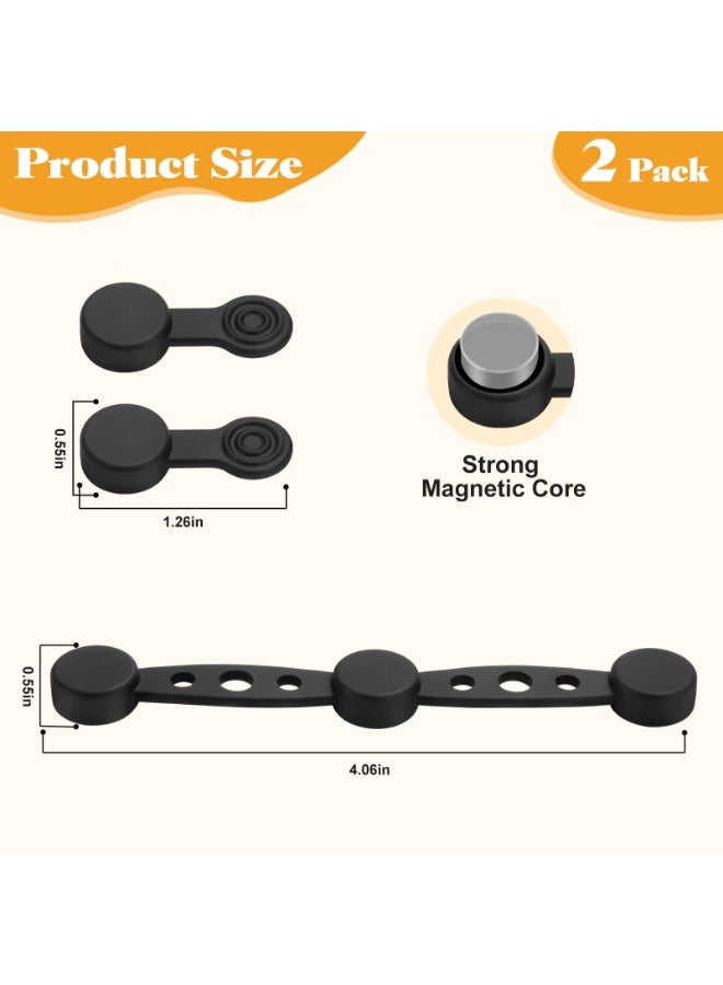 أوشيما 2PCS المغناطيسات لAirfryer الخبز ورقة، مقاومة درجة الحرارة Airfryer إصلاح الإمدادات المغناطيسية السيليكون تثبيت مشبك، ورقة الخزف السيليكون الهواء المقلية المغناطيسية - Image 2