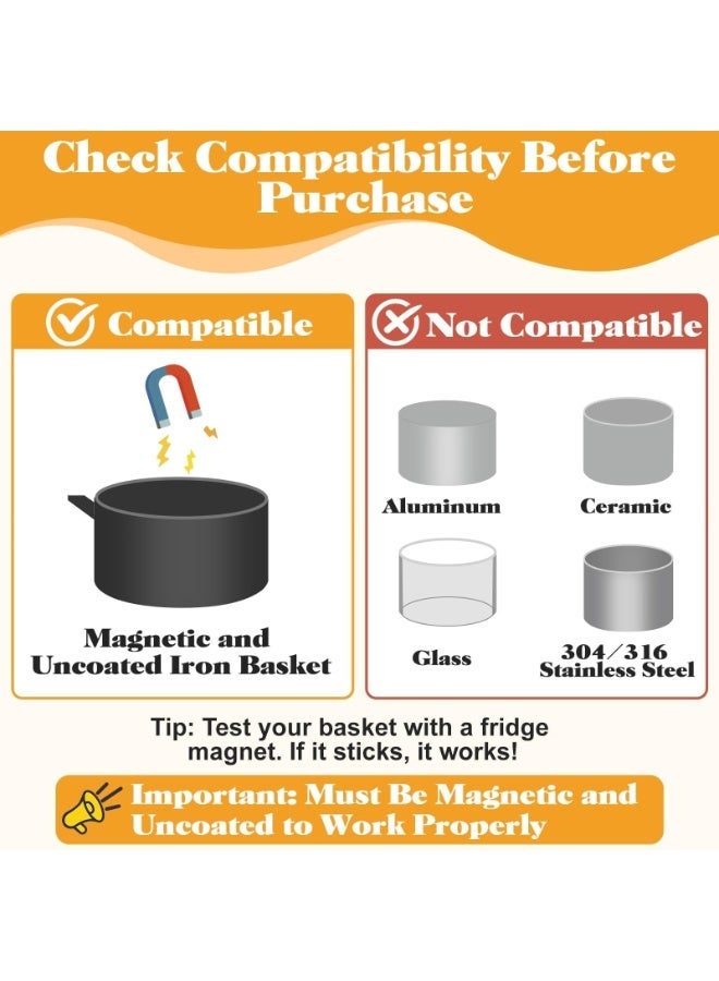 أوشيما 2PCS المغناطيسات لAirfryer الخبز ورقة، مقاومة درجة الحرارة Airfryer إصلاح الإمدادات المغناطيسية السيليكون تثبيت مشبك، ورقة الخزف السيليكون الهواء المقلية المغناطيسية - Image 4