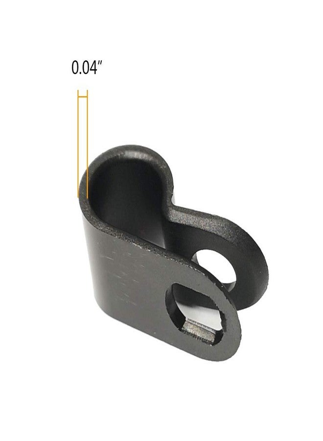Alamic Cable Clamp R-Type Cable Clip Wire Clamp 1/4-inch Nylon Screw Mounting Cord Fastener Clips with Screws for Wire Management - 50 Pcs Cable Clamps + 50 Pcs Screws - Image 5