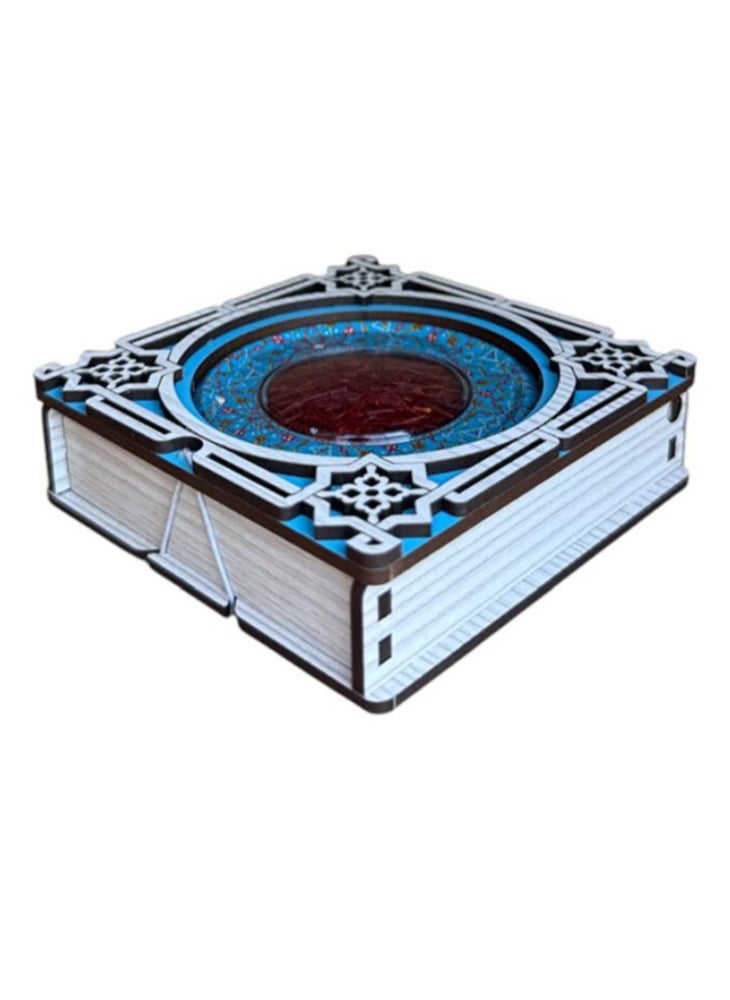 ZARCHIN Z31/Wooden Box with Tin Container , 11x11x3cm , 3gm Super Negin Saffron  - Image 1