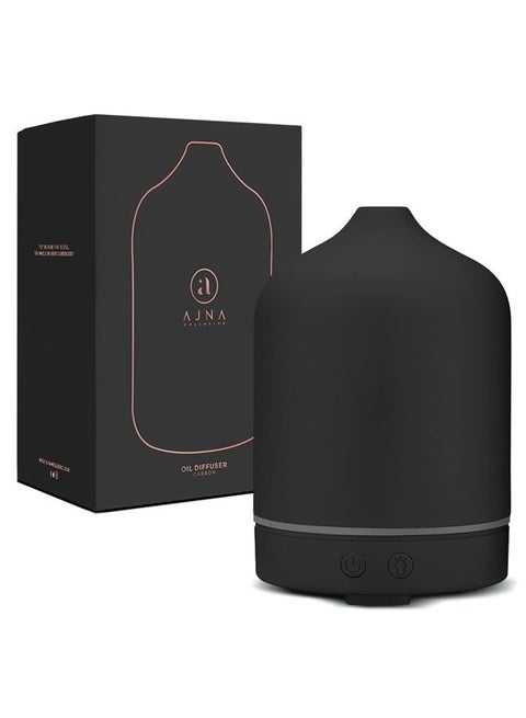 Ajna Aroma Diffuser for Essential Oil and Aromatherapy- Large Room Diffuser with Ionic Technology - Room Vaporizor, Humidifier, Diffuser with Cool Mist - 3 in 1 Gift Set - Matte Black (100 ml)