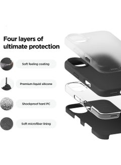 X-level Liquid Silicone Case Cover For Iphone 16,Silky Soft Touch Full Body Protective Phone Case Anti Scratch Shockproof Cover With Microfiber Lining,Slim Protective Back Cover with Comfortable Hold Touch Feeling and Anti-fingerprint  - Image 3