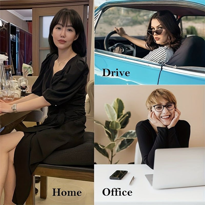 Gray Black 1pc Car Booster Seat Cushion For Height Increase Comfort Office Vehicle - Image 2