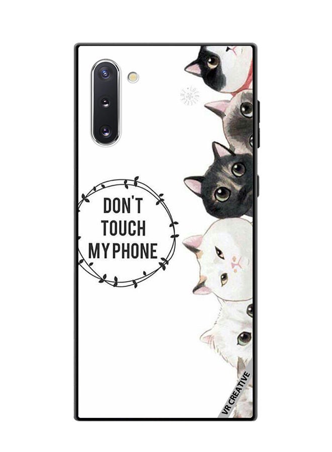 VR CREATIVE Protective Case Cover For Samsung Galaxy Note10 5G Cats Don't Touch My Phone Design Multicolour - Image 1