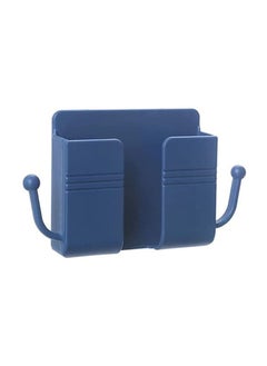 DIGI CORE Wall Mount Phone Holder Phone Stand With Data Cable And Hooks Receiving Hole Multi Purpose Phone Charging Dock With Adhesive Phone Holder For Shower Compatible With iPhone And Android Blue  - Image 2