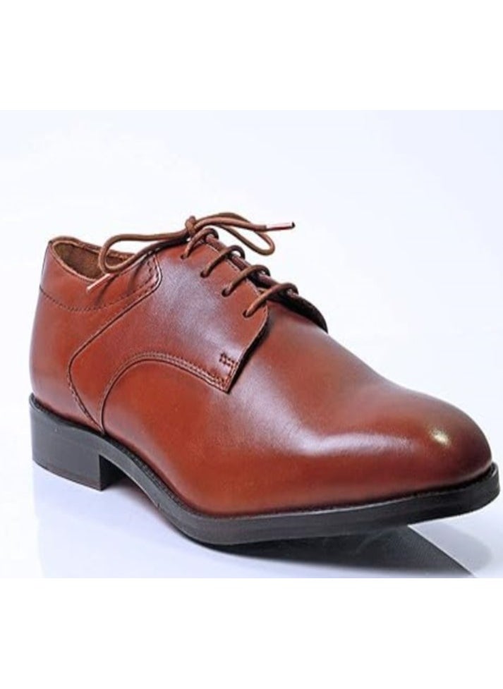 Mont Hawk - Mont Hawk Genuine Leather R.Z. Derby Shoes (Tan Color) - Image 1