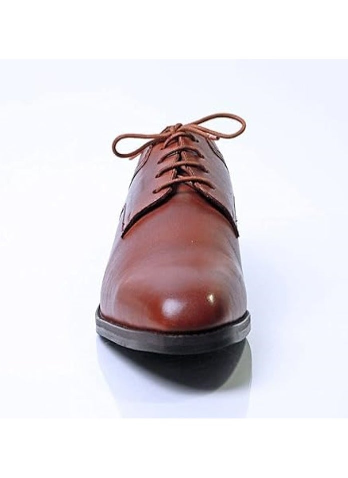 Mont Hawk - Mont Hawk Genuine Leather R.Z. Derby Shoes (Tan Color) - Image 1