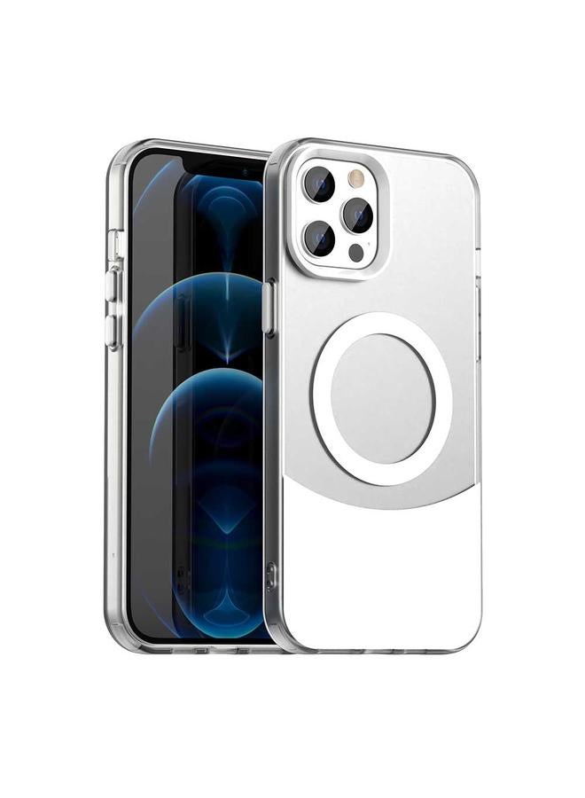 Zaboon Case For iPhone 12 Pro Color Blocking Series MagSafe Magnetic PC Hybrid TPU Phone Case - Image 1