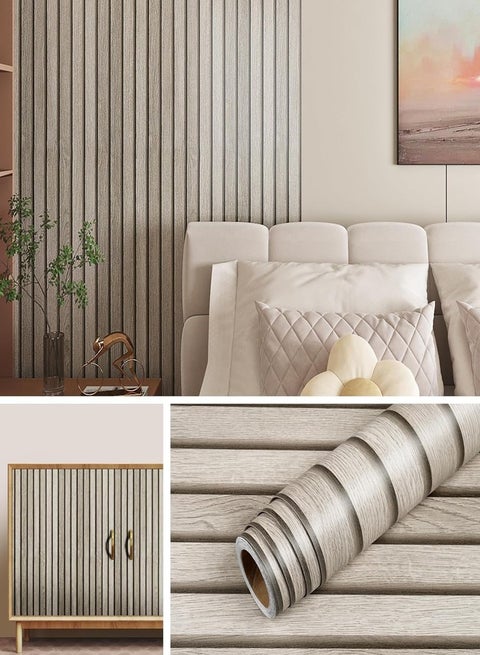 ورق حائط Livelynine ثلاثي الأبعاد بمقاس 15.8 × 394 بوصة، مصنوع من شرائح خشبية، مناسب للجدران المميزة، قابل للتقشير واللصق، مناسب لغرف النوم وغرف المعيشة، مصنوع من ورق حائط خشبي طبيعي، مزود بألواح ذاتية اللصق، مع لفافة خشبية مزخرفة