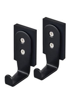KASTWAVE 2Packs Strong Magnetic Hooks,Heavy Duty Magnetic Wreath Hanger Rectangle Rubber Coated Magnet Hooks for Metal Door Refrigerator Wreaths Party Hanging Bag Grill Kitchen  - Image 1