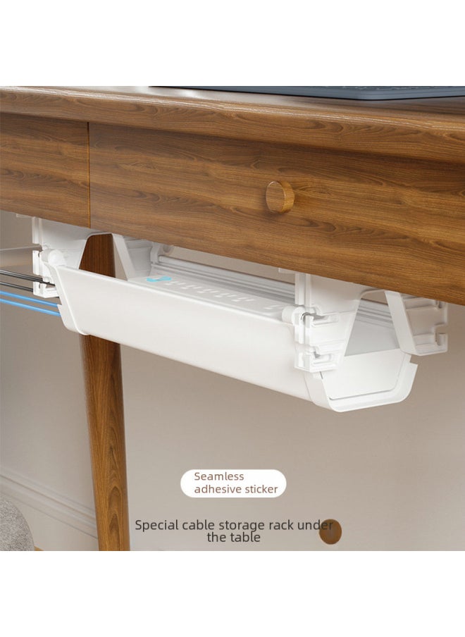 Under The Table Line Management Rack Desk Main Tube Table Collection Line Storage Routing Groove Wire Drawing Board Wire Arrangement Wire Harness Device-Color:Adhesive Tape