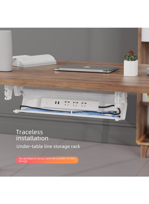 Under The Table Line Management Rack Desk Main Tube Table Collection Line Storage Routing Groove Wire Drawing Board Wire Arrangement Wire Harness Device-Color:Adhesive Tape