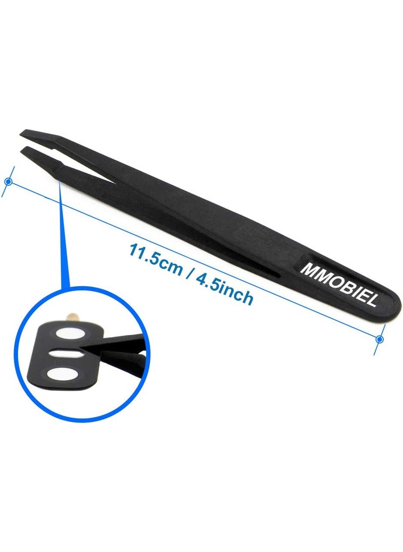Mmobiel - MMOBIEL Back Rear Camera Glass Lens Replacement Compatible with iPhone SE 2022  SE 20208 Series  Incl Double Sided Adhesive Tweezer and Cloth  Black - Image 1