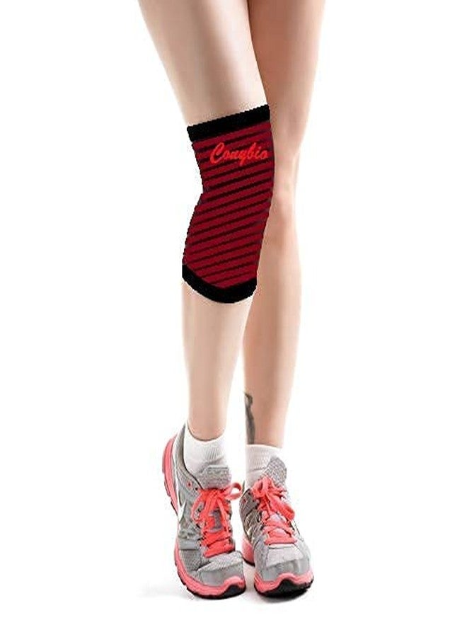 Conybio FIR Knee Brace - Contains Bio-Ceramic Material which Emits Far Infrared Rays (FIR) - Helps Faster Recovery (2 Units - 1 Pair) (X-Large) - Image 1
