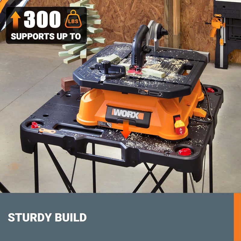 WORX WX066 Sidekick Folding Work Table, Portable All-in-one Work Bench - Image 4
