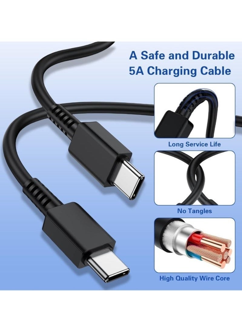 Fast Charger for Samsung Galaxy Charger Head with Charging Cable 45 watts, S23 Ultra S23 Plus S23 S23 S22 Ultra S22 S21 Ultra S21 S21 A54 A53 A52 A32-45W with Type-C 5A fast Cable - Image 3