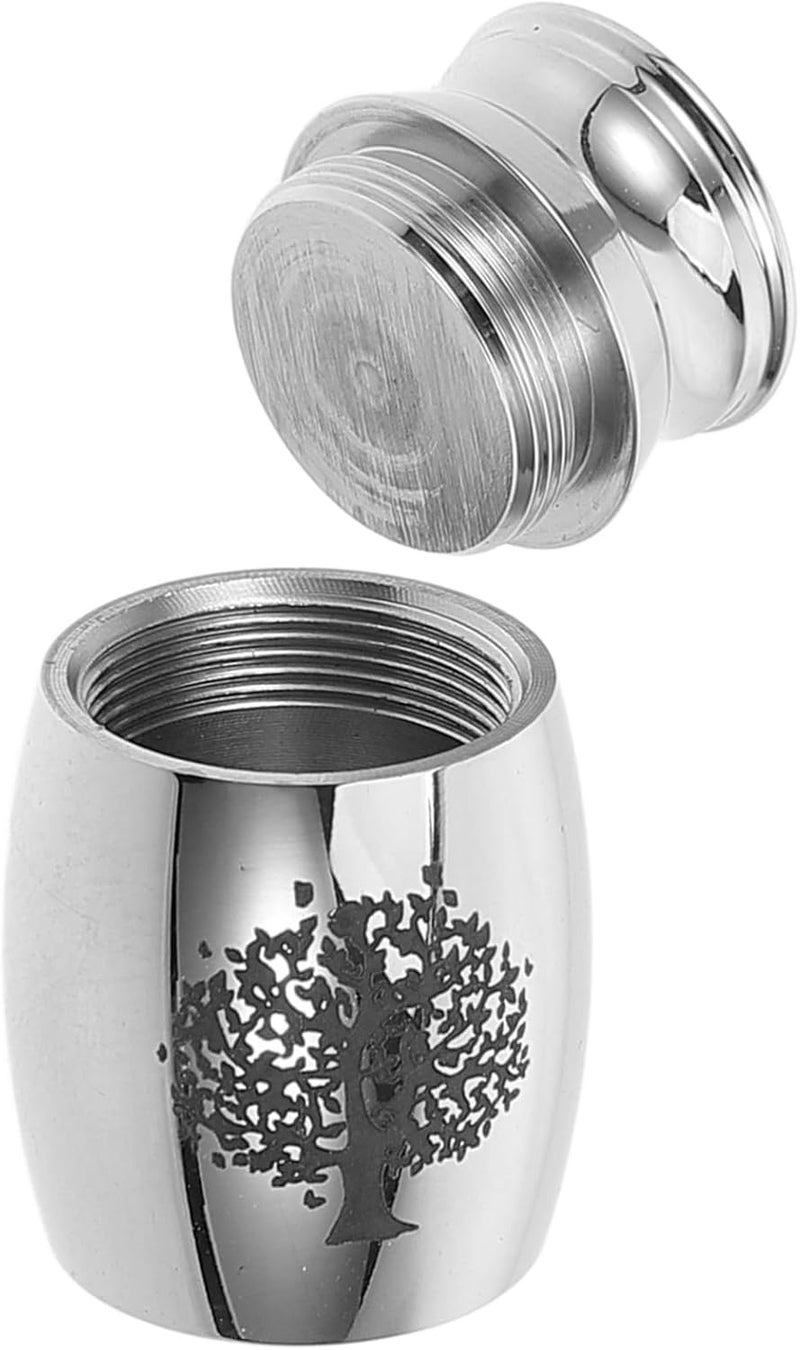 Sand resistant HANABASS Stainless Steel Pet Urn for Dog Cat Ashes Urn for Ashes Pet Hair Commemorative Jar Adjustable build - Image 1