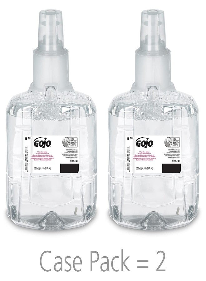 GOJO 191102CT Foam Handwash LTX Refill, 1200ml, 2/CT,Clear/Mild - Image 2