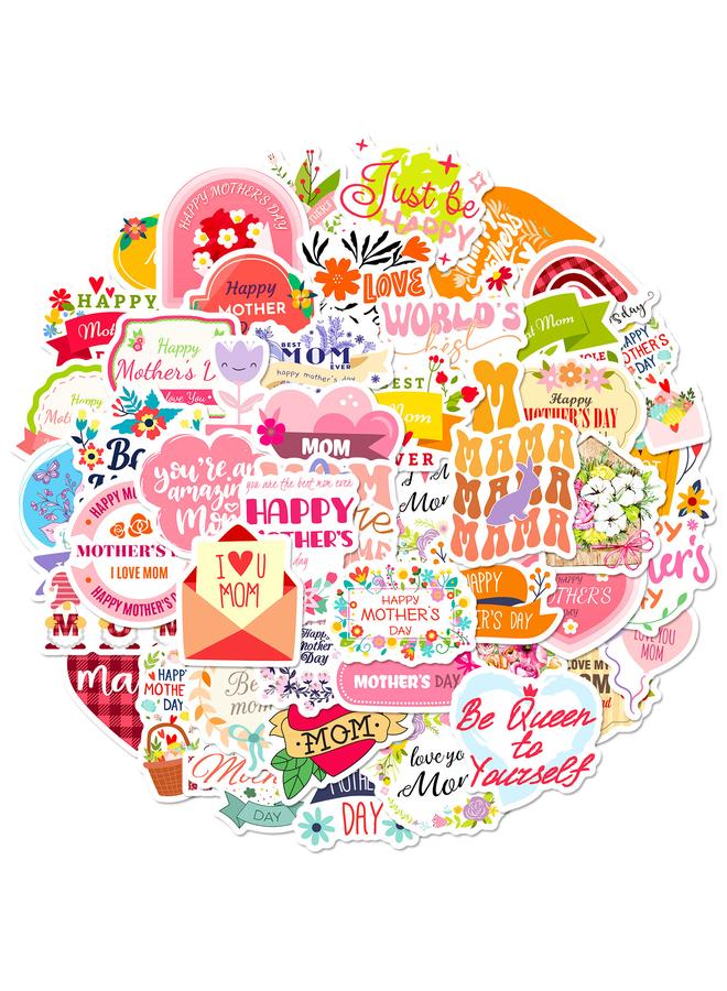 الأزرق جي دبليو 50 زهرة عيد الأم سعيد ملصقات محطة الاستقلال باقات الزهور تغليف الزهور الزخرفية هدايا العيد ملصقات الهدايا - Image 1