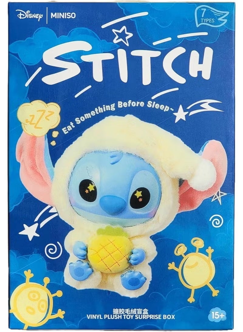 Miniso Stitch Surprise Plus Eat Something Before Sleep, Surprise Box, Collectible Plush, Shipping From Mexico, 100% Original - Image 1
