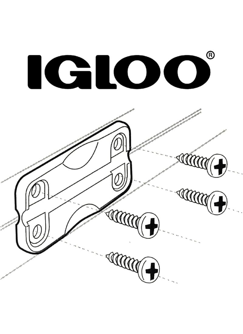 Igloo Igloo 24012 Plastic Hinges for Ice Chests (1-Pair), White, Standard Size, Contain UV Inhibitors  - Image 4