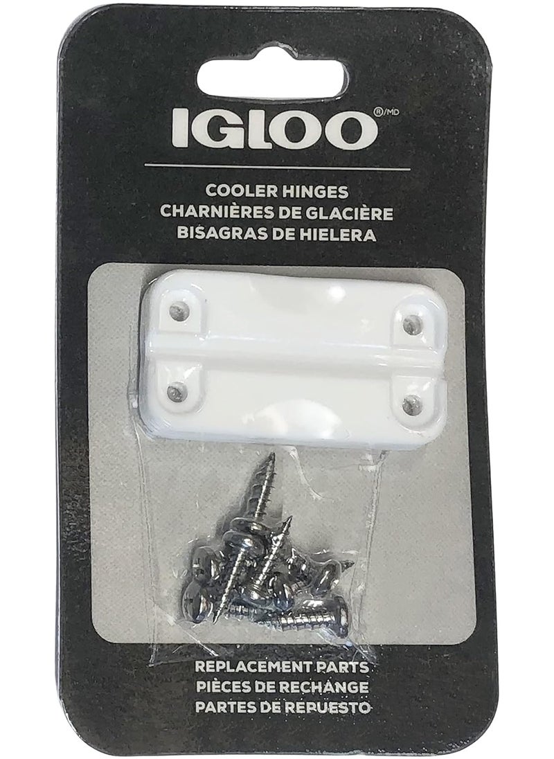 Igloo Igloo 24012 Plastic Hinges for Ice Chests (1-Pair), White, Standard Size, Contain UV Inhibitors  - Image 2